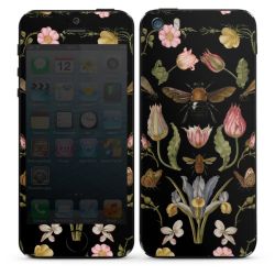 Wildblumen und Biene Schwarz