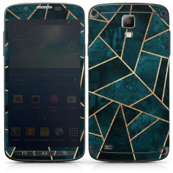 Imprimé or pierre sarcelle profond