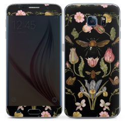 Wildblumen und Biene Schwarz