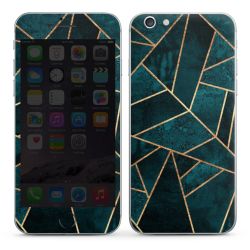 Imprimé or pierre sarcelle profond