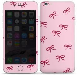 Schleifen Muster Rot Pink