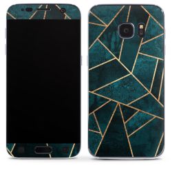 Imprimé or pierre sarcelle profond