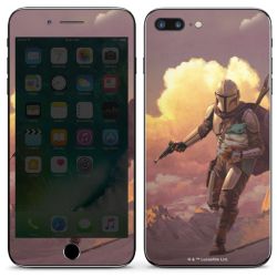 Les nuages ​​du coucher du soleil Mandalorien et Grogu