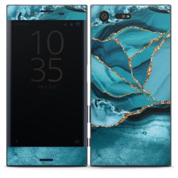 Paesaggio di marmo blu ghiaccio