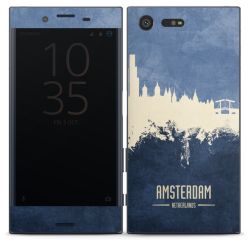 Amsterdam Skyline blauw