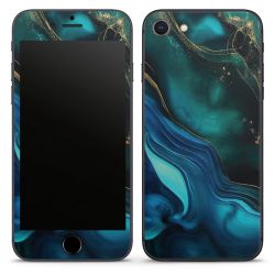Encre bleue et dorée