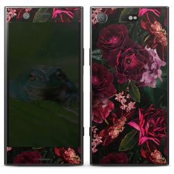 Dunkelrote und rosa Blüten