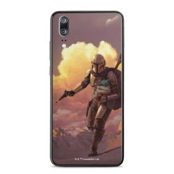 Les nuages ​​du coucher du soleil Mandalorien et Grogu