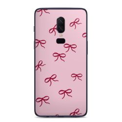 Schleifen Muster Rot Pink