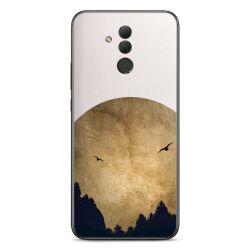 Deux oiseaux et la lune