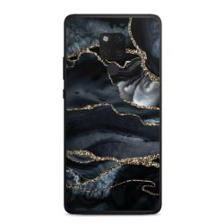 Donker marmer goud Glitterlook