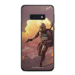 Les nuages ​​du coucher du soleil Mandalorien et Grogu