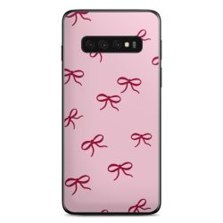 Schleifen Muster Rot Pink