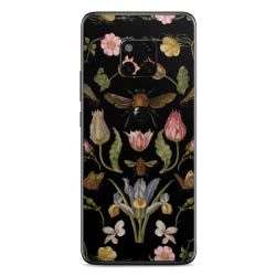 Wildblumen und Biene Schwarz