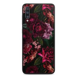 Dunkelrote und rosa Blüten