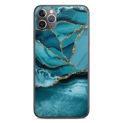 Eisblaue Marmor Landschaft