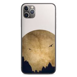 Deux oiseaux et la lune