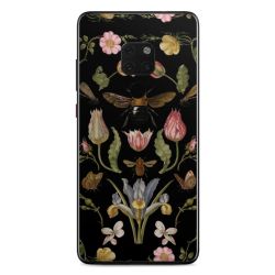 Wildblumen und Biene Schwarz