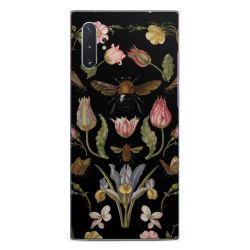 Fleurs Sauvages et Abeilles Fond Noir