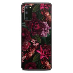 Dunkelrote und rosa Blüten