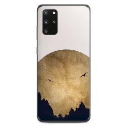 Deux oiseaux et la lune