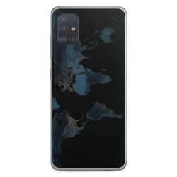 Mappa del mondo con luce notturna