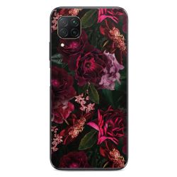 Dunkelrote und rosa Blüten