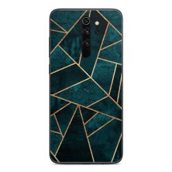 Tief Blaugrün Stein Gold Druck