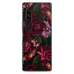 Donkerrode en roze bloemen