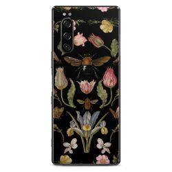 Veldbloemen en Bijen Zwart