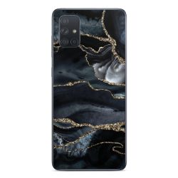 Dunkler Marmor Gold Glitzerlook
