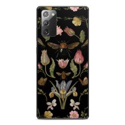 Fleurs Sauvages et Abeilles Fond Noir