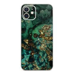 Aspetto marmorizzato ciano glitterato