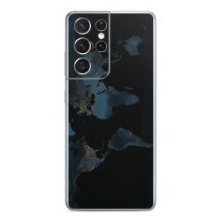 Mappa del mondo con luce notturna