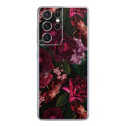 Donkerrode en roze bloemen