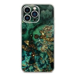 Aspetto marmorizzato ciano glitterato