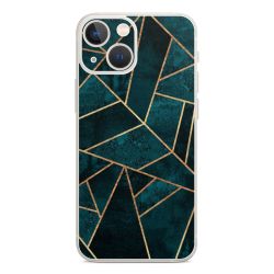 Imprimé or pierre sarcelle profond