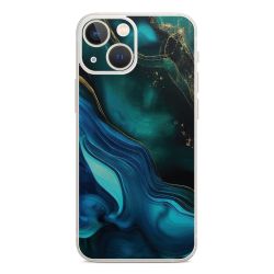 Encre bleue et dorée