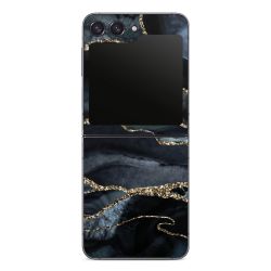 Dunkler Marmor Gold Glitzerlook