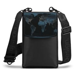 Mappa del mondo con luce notturna