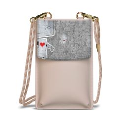 Minibag mit Stoffband Sand