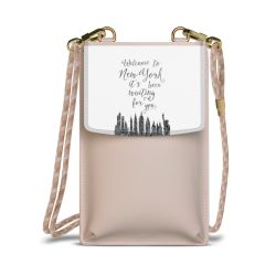 Minibag mit Stoffband Sand