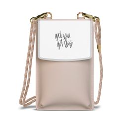 Minibag mit Stoffband Sand