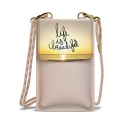 Minibag mit Stoffband Sand