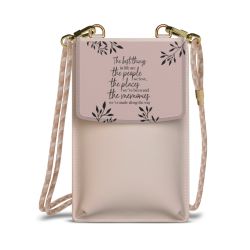 Minibag mit Stoffband Sand