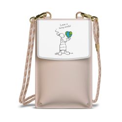 Minibag mit Stoffband Sand