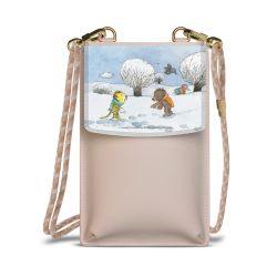 Minibag mit Stoffband Sand