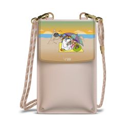 Minibag mit Stoffband Sand