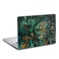 Aspetto marmorizzato ciano glitterato