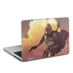 Les nuages ​​du coucher du soleil Mandalorien et Grogu